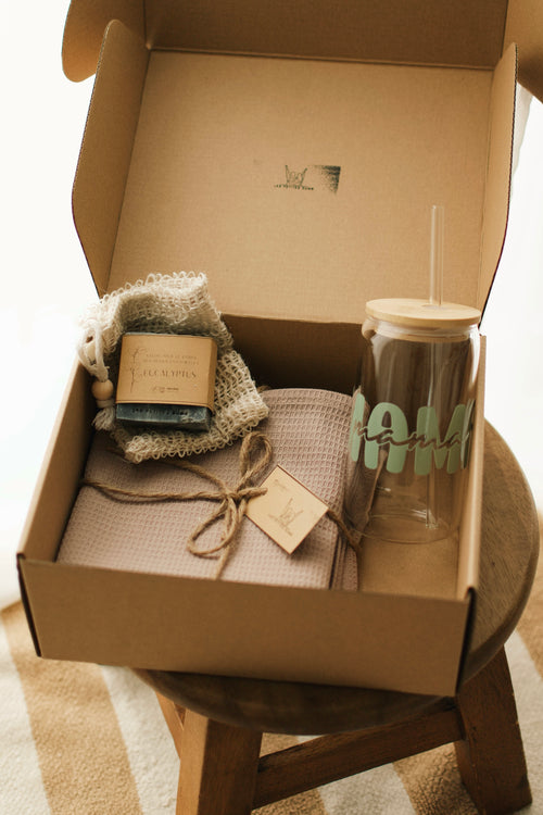 GOBELET EN VERRE TRANSPARENT- WRAP MAMA